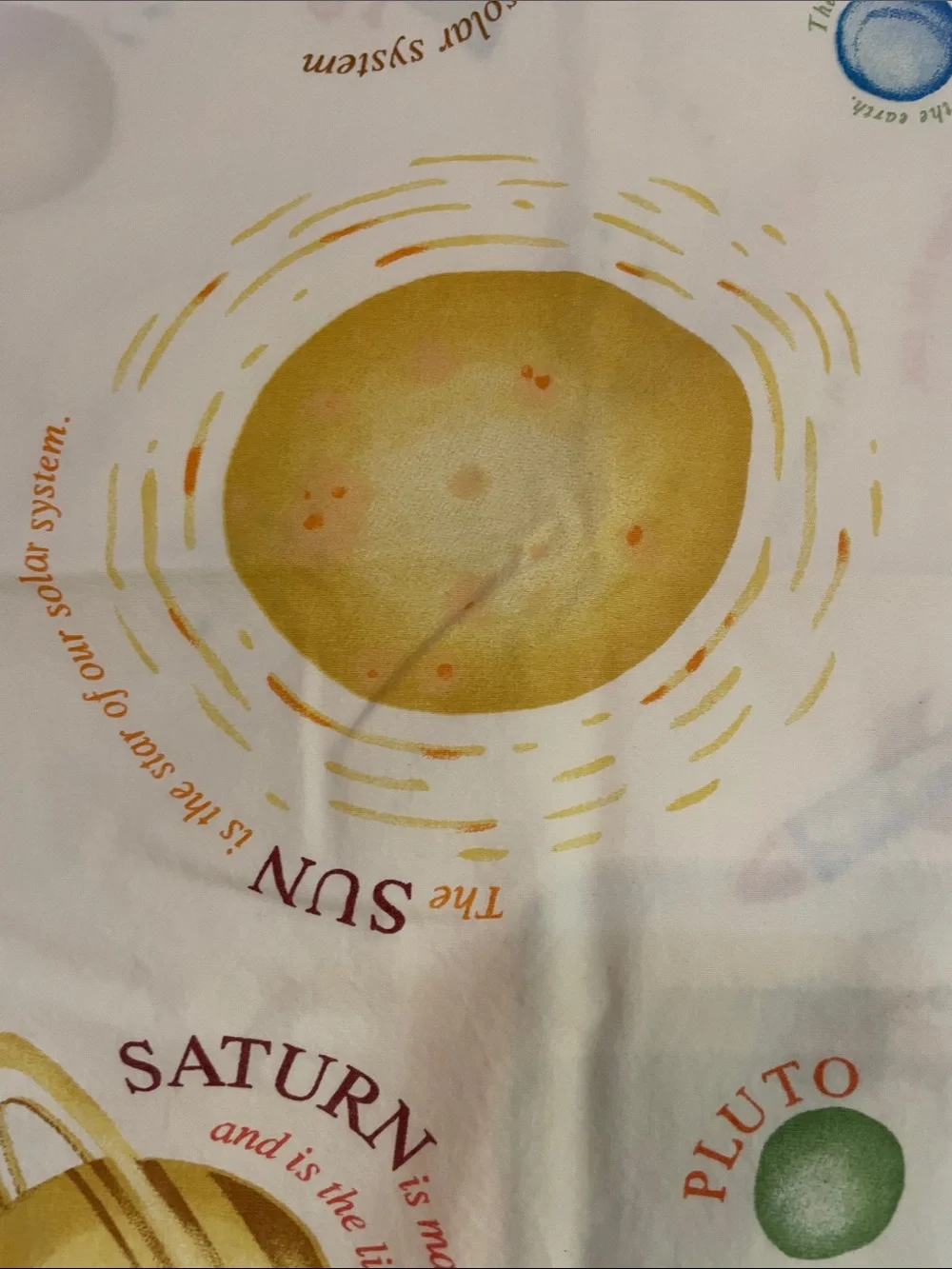 Pottery Barn Kids 100% organic cotton pillowcase “NATHAN” Space Solar System
